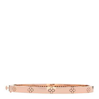 Roberto Coin 18K Rose Gold Black Diamond Verona Bangle Bracelet 2 of 3