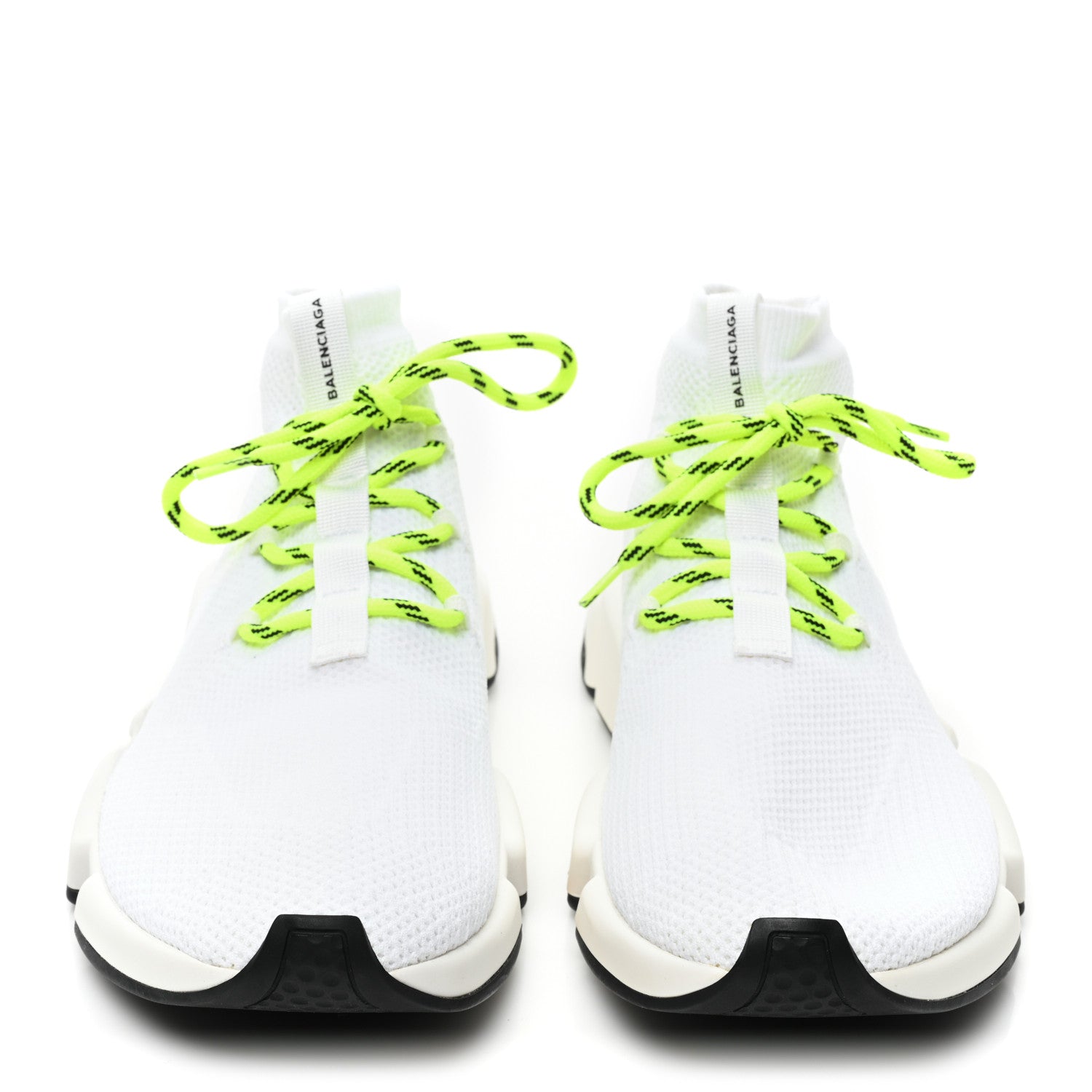 Balenciaga Knit Mens Speed Lace Up Sneakers 44 White 2 of 7