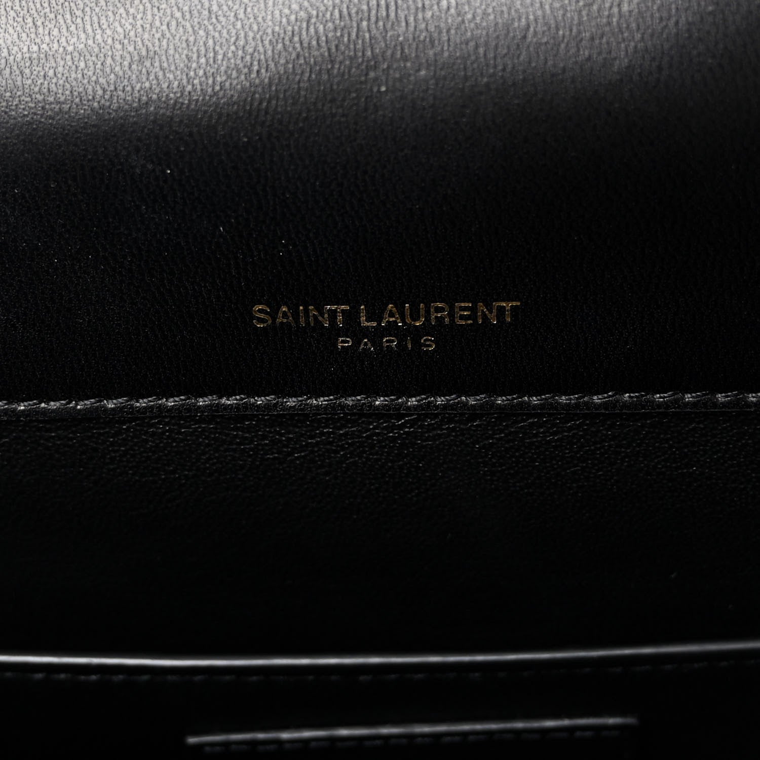 Saint Laurent Lambskin Matelasse Monogram Large Vicky Chain Bag Black 6 of 10