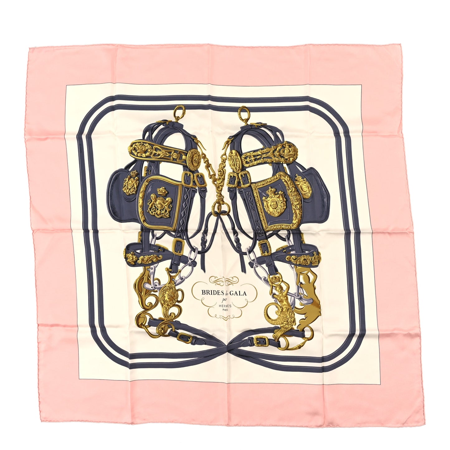 Silk Brides De Gala Scarf 90 Pink Multicolor