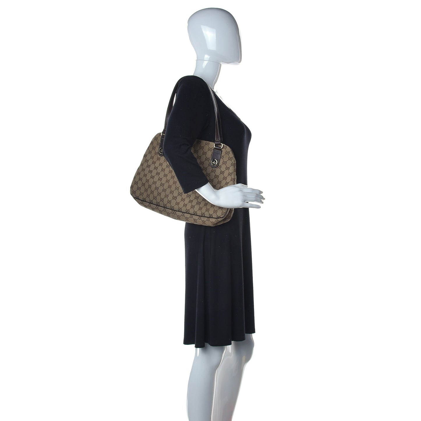 Monogram Medium Charmy Shoulder Bag Brown