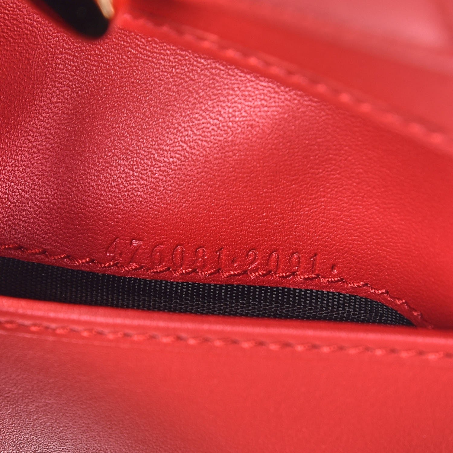 Gucci Calfskin Sylvie Wallet Hibiscus Red 7 of 8