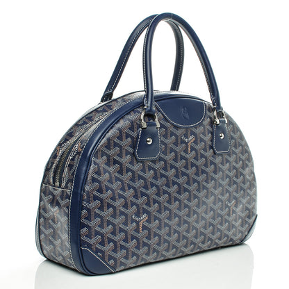 Goyard Goyardine Saint Jeanne MM Bowler Navy Blue 3 of 11