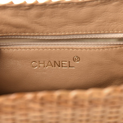 Chanel Rattan Basket Shoulder Bag Beige 6 of 11