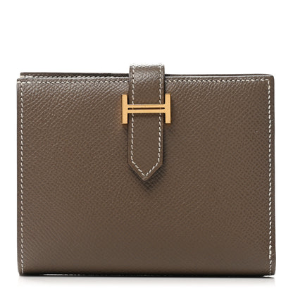 Hermes Epsom Bearn Compact Wallet Etoupe 1 of 8