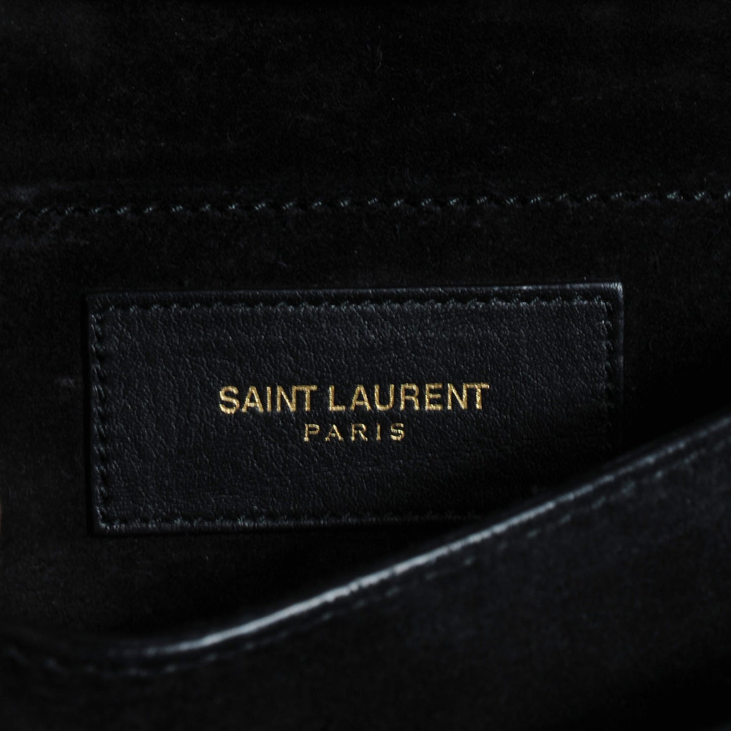 Calfskin Mini Y Ligne Crossbody Pochette Bag Black