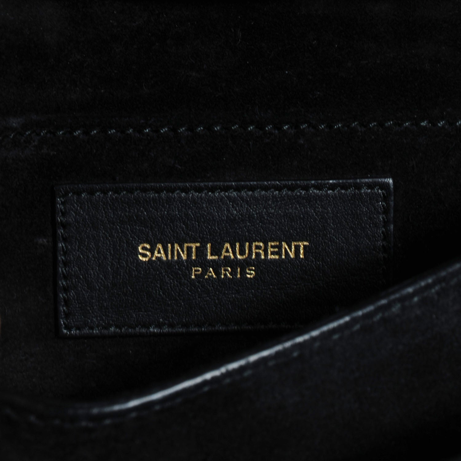 Saint Laurent Calfskin Mini Y Ligne Crossbody Pochette Bag Black 8 of 9