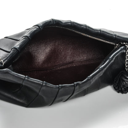 Chanel Lambskin Pleated Tassel Shoulder Bag Black 5 of 8