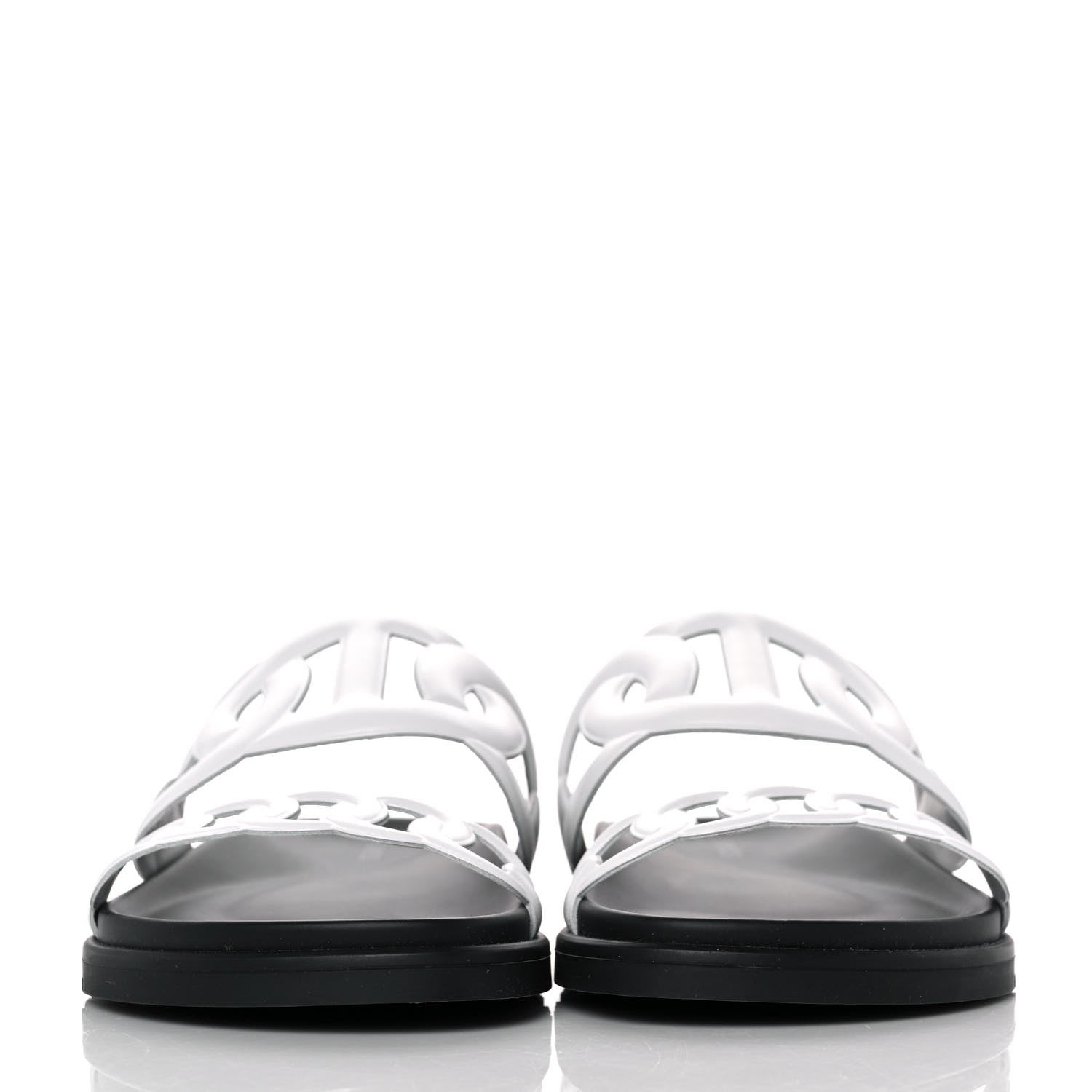 Hermes Nappa Extra Sandals 39 White 2 of 9