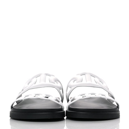 Hermes Nappa Extra Sandals 39 White 2 of 9
