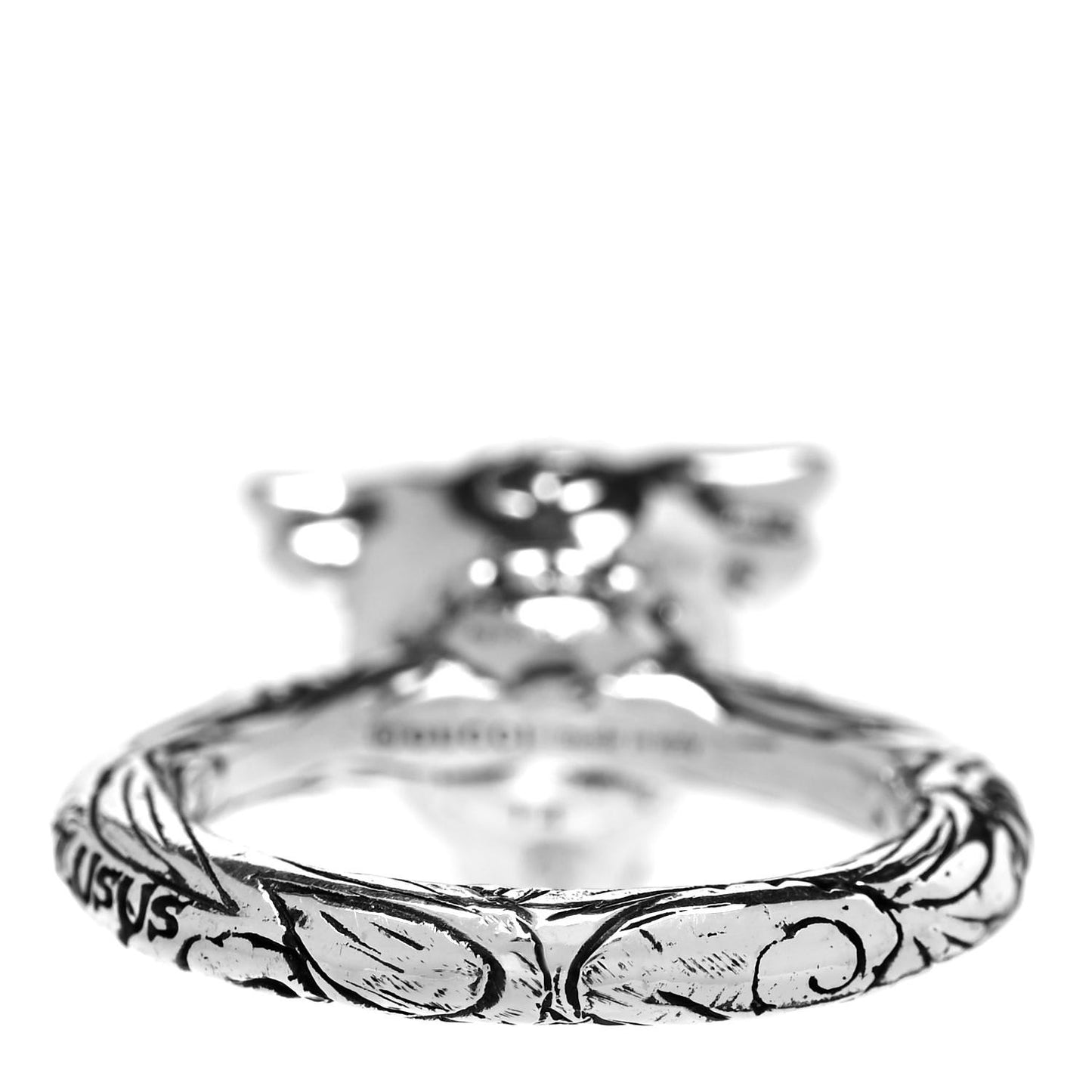 Sterling Silver Anger Forest Bull's Head Ring 54 7