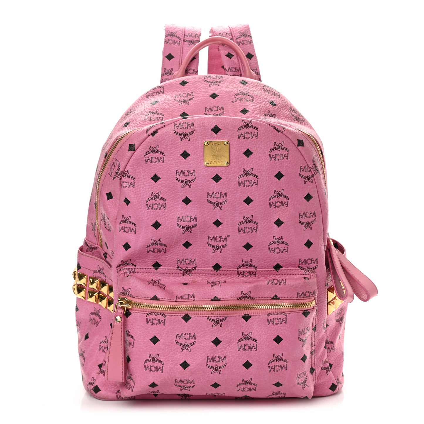 Visetos Medium Side Studs Stark Backpack Pink