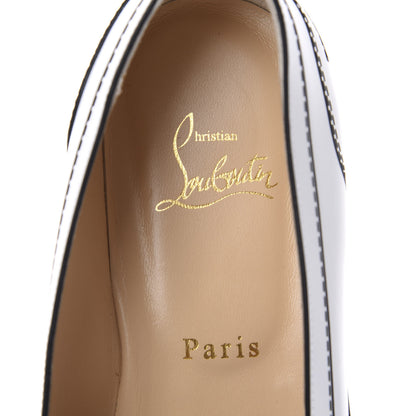 Christian Louboutin Calfskin Women Mocalaureat Tromp L'oeil Loafers 38.5 White 7 of 9