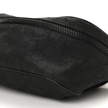 Gucci Nylon Monogram Fanny Pack Belt Bag Black 10 of 10