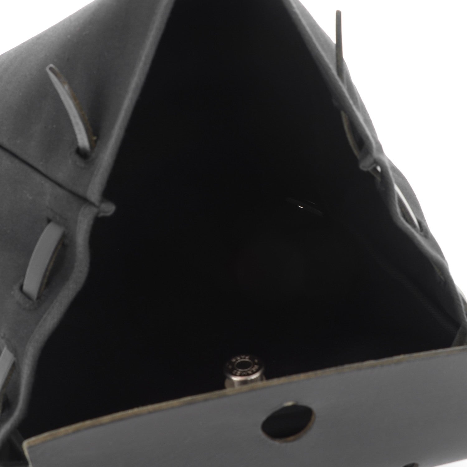 Hermes Toile Vache Calfskin Herbag 30 PM Backpack Black 5 of 10