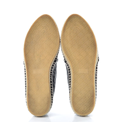 Gucci Guccissima Signature Espadrilles 38.5 Black 7 of 11