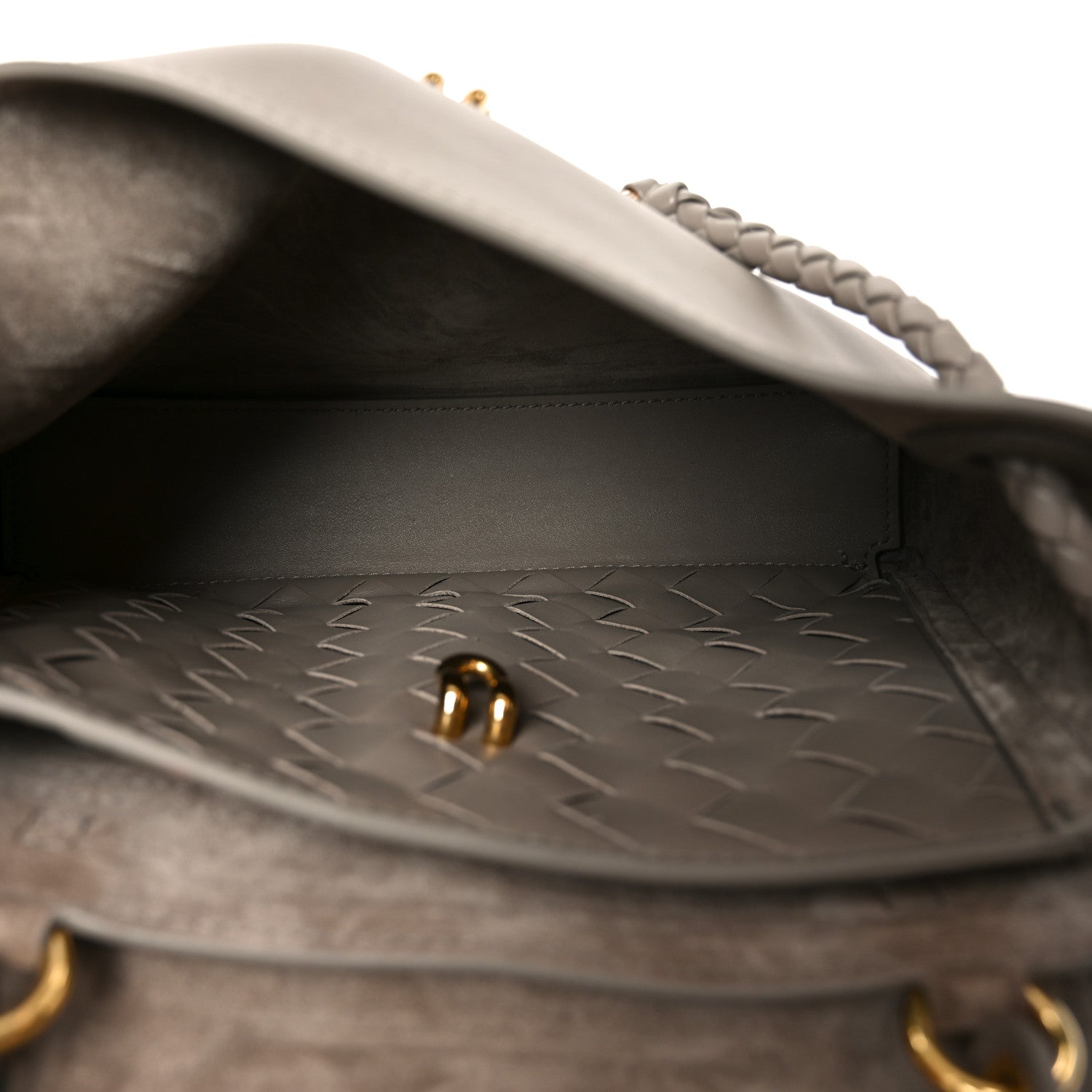Bottega Veneta Silky Calfskin Small Ciao Ciao Limestone 5 of 11