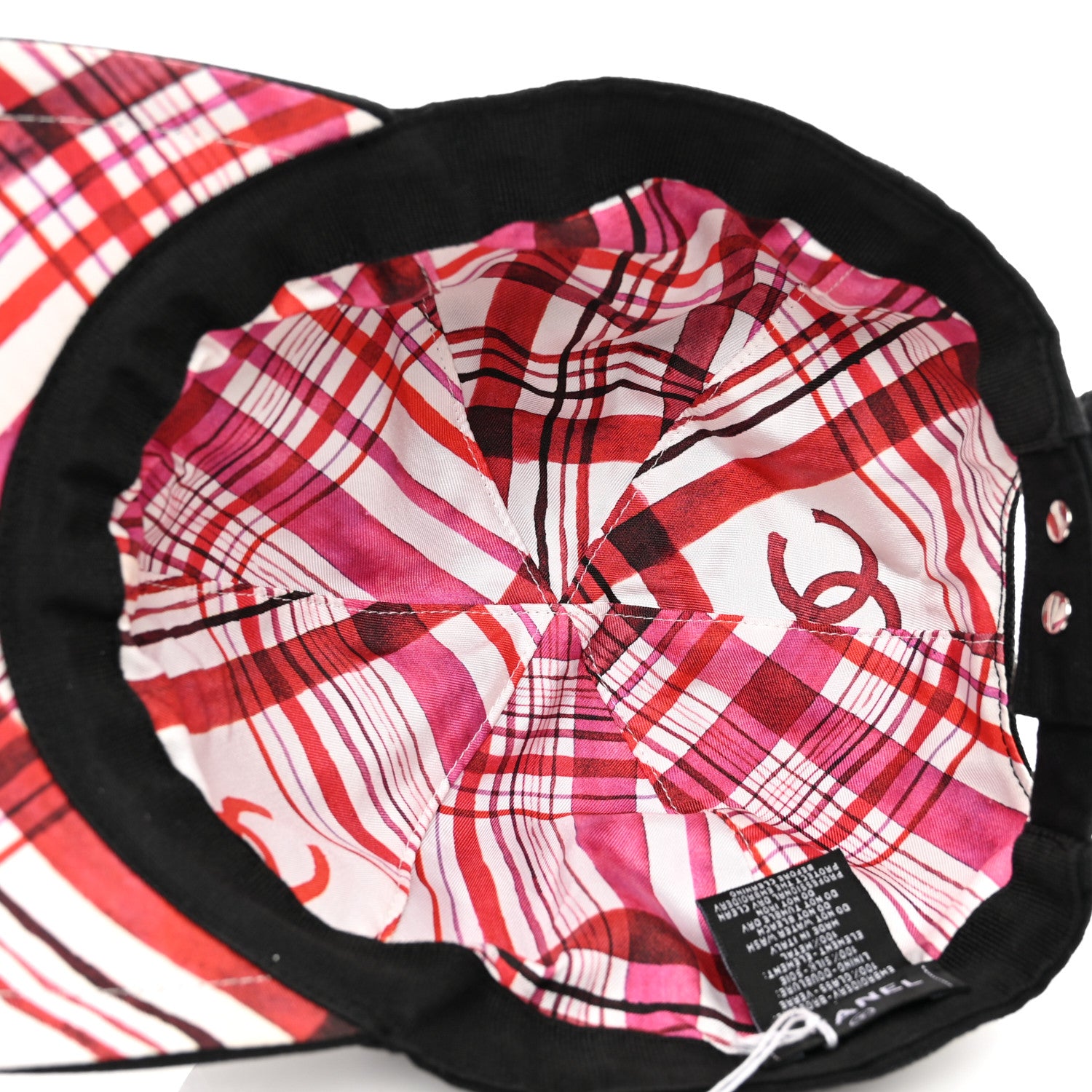 Chanel Cotton Beaded CC Cap Hat Black 7 of 10