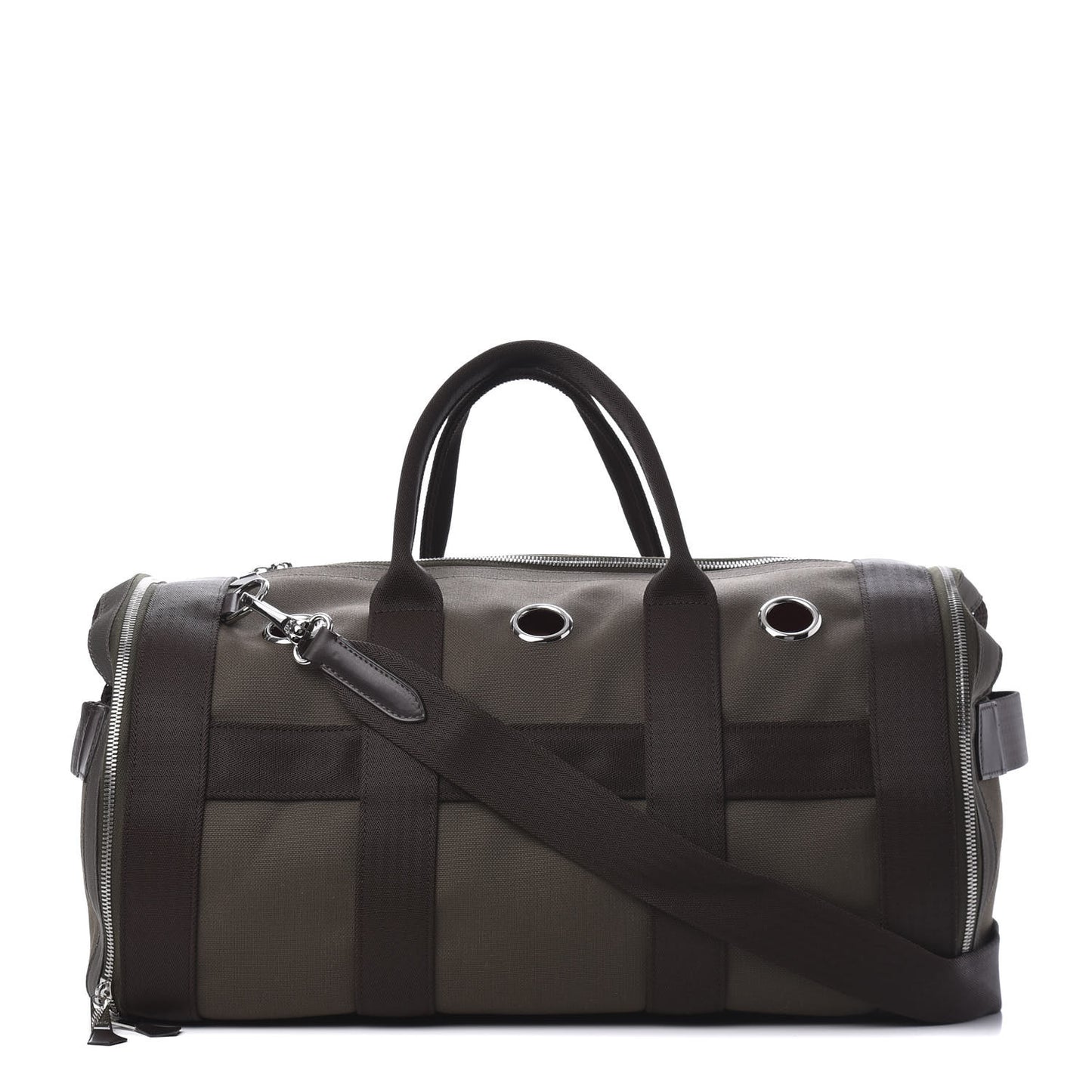 Fabric Carrying Dog Bag Kaki Feu