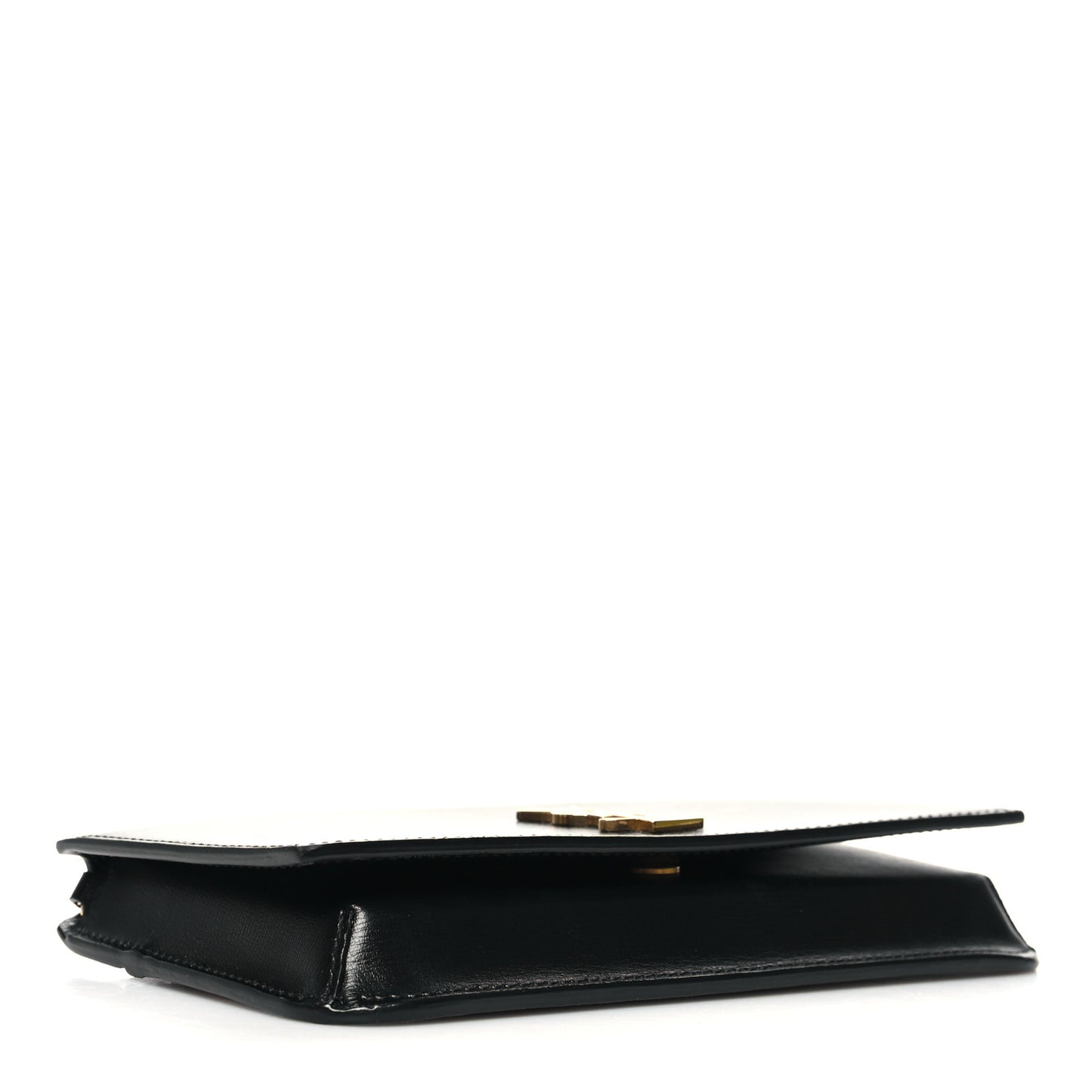 Smooth Calfskin Monogram Phone Holder Crossbody Black