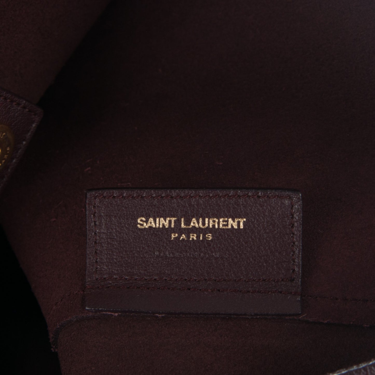 Calfskin Large Shopping Tote Bordeaux