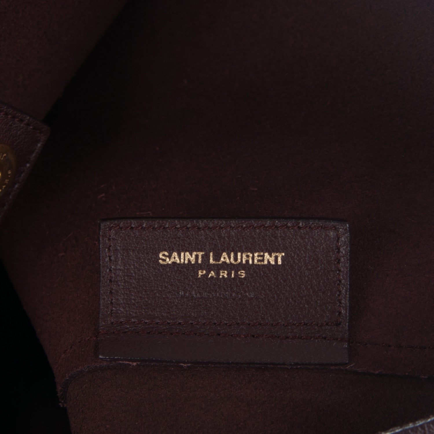 Saint Laurent Calfskin Large Shopping Tote Bordeaux 7 of 8