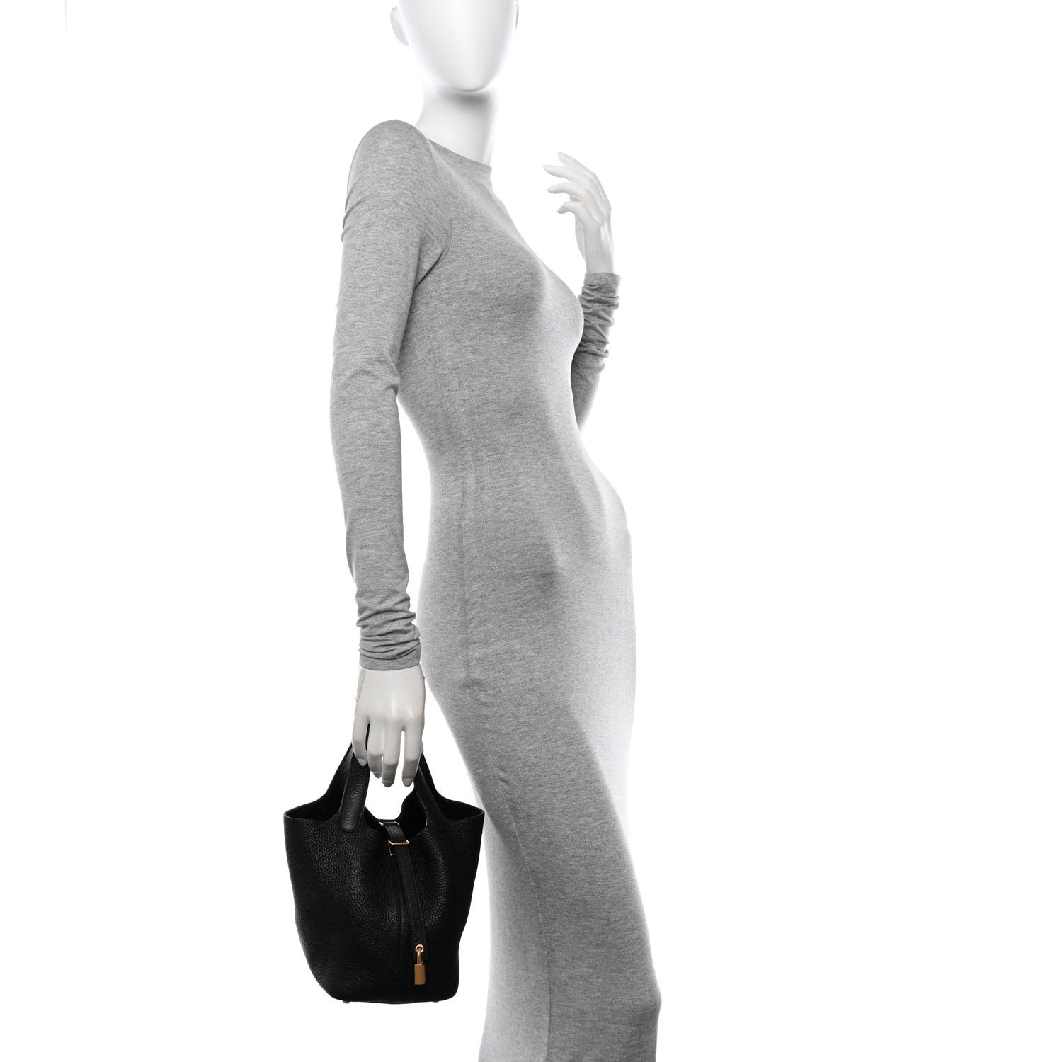 Hermes Taurillon Clemence Picotin Lock 18 PM Black 2 of 11
