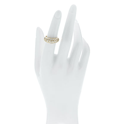 Parker & West by FASHIONPHILE 18K Yellow Gold Diamond 2.22ctw Three Row Dome Band Ring  50 5.5 2 of 10