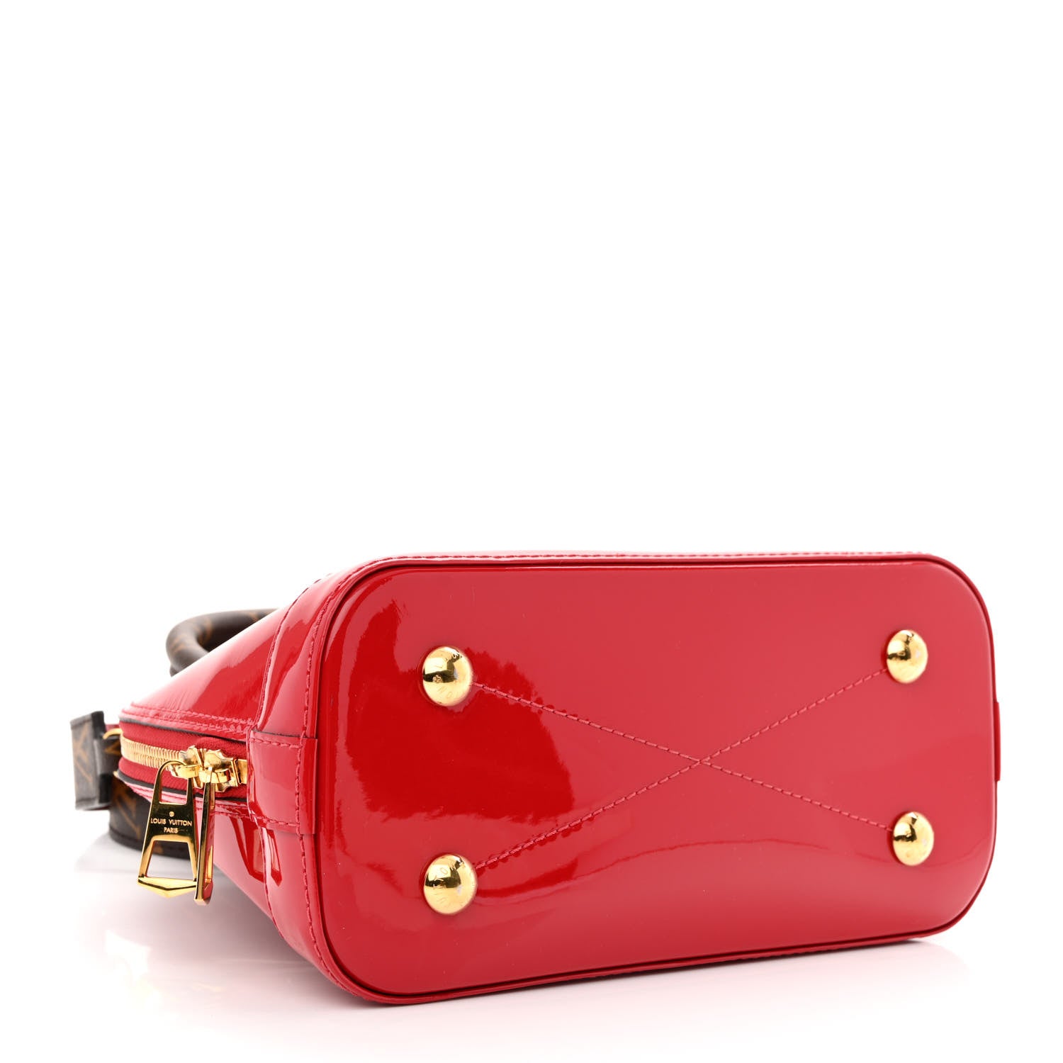 Louis Vuitton Patent Monogram Alma BB Scarlet 3 of 12