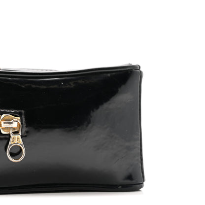 Chanel Patent Quilted CC Barbie Heart Vanity Case Black 10 of 14