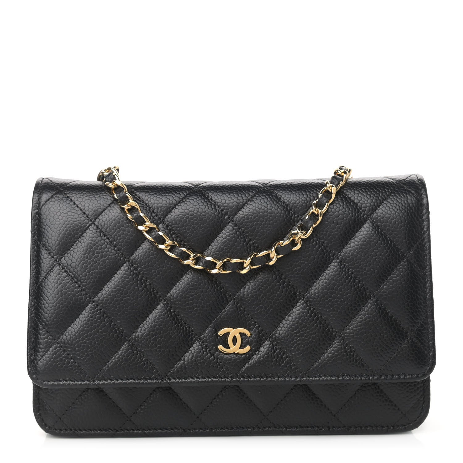Chanel Caviar Quilted Wallet On Chain WOC Black 1 of 10