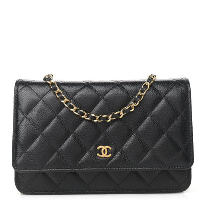 Chanel Caviar Quilted Wallet On Chain WOC Black 1 of 10