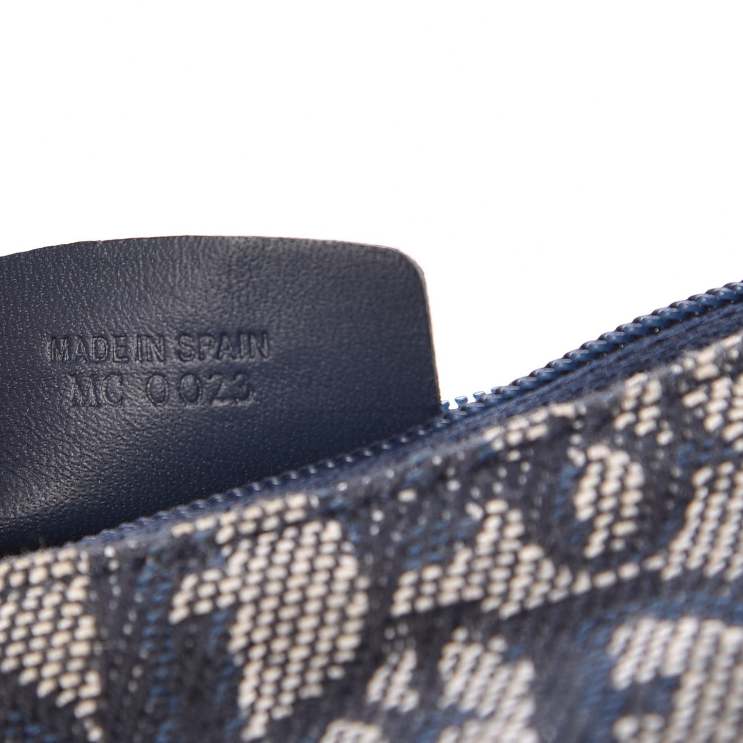 Monogram Saddle Pouch Navy Blue