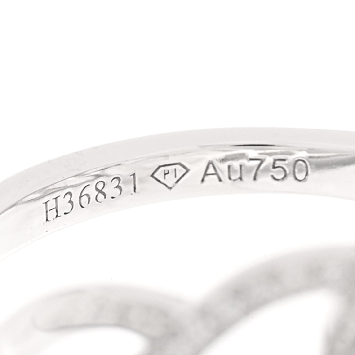 Piaget 18K White Gold Diamond .55ct Rose Ring 51 5.75 5 of 6
