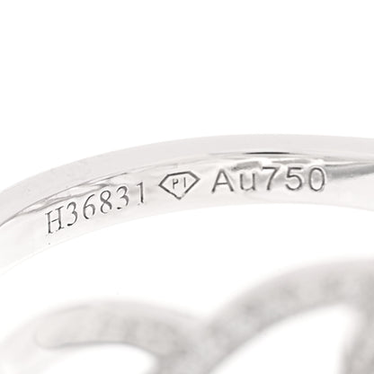 Piaget 18K White Gold Diamond .55ct Rose Ring 51 5.75 5 of 6