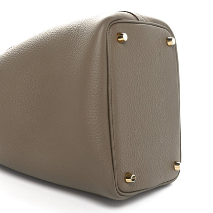 Hermes Taurillon Clemence Picotin Lock 18 PM Etoupe 9 of 11