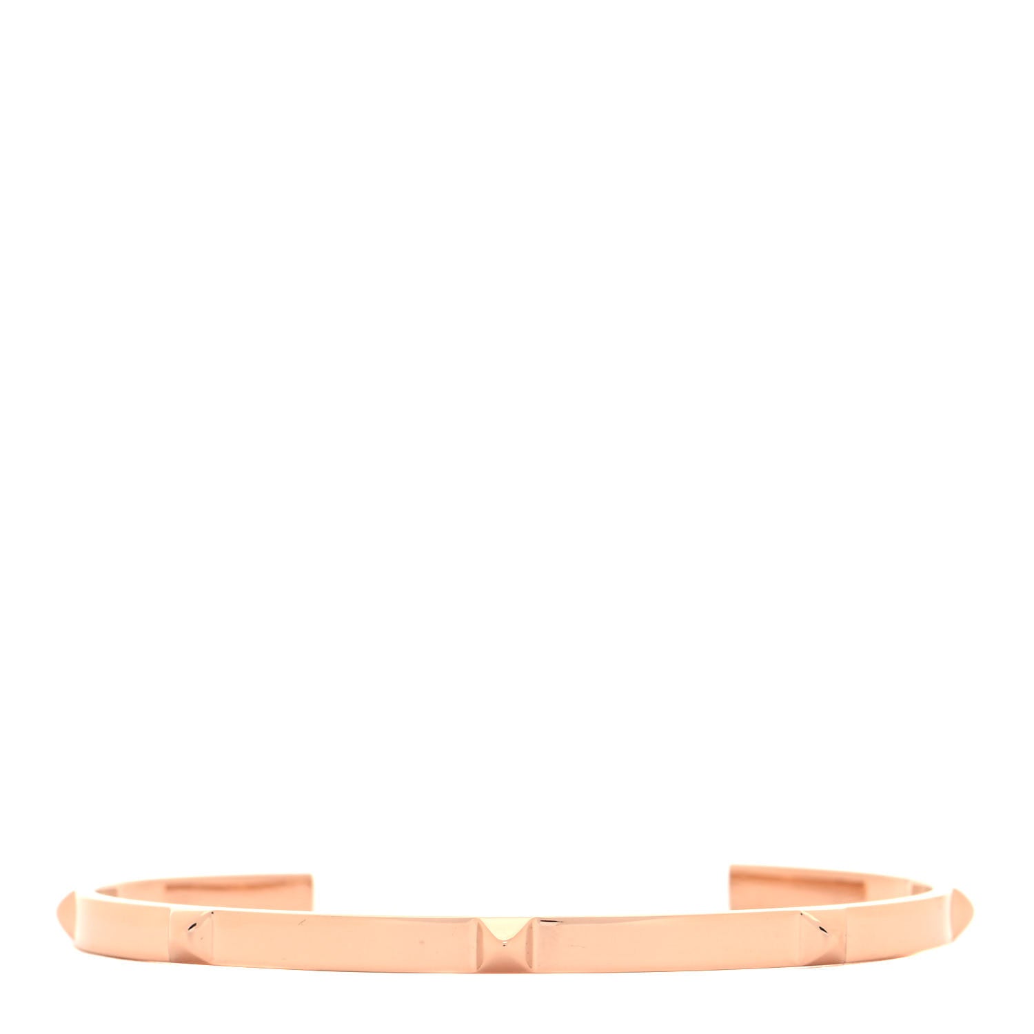 Hermes 18K Rose Gold Mini Clous Bracelet SH 1 of 4