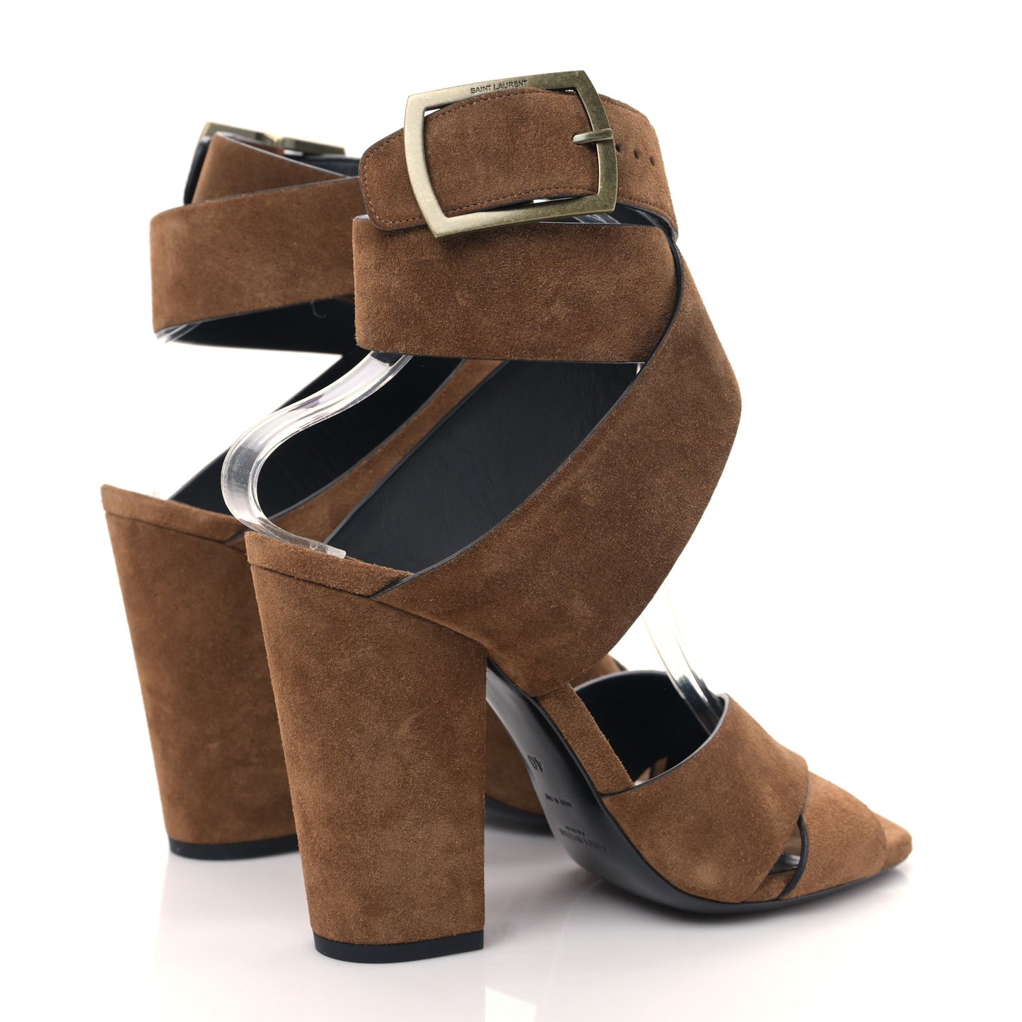 Suede Oak Mule Sandals 40 Camel