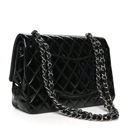 Chanel Patent Quilted Medium Double Flap Black 3 of 11
