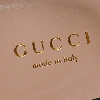 Gucci Lifford Calfskin GG Marmont Ankle Wrap Flat Sandals 36 Black 8 of 9