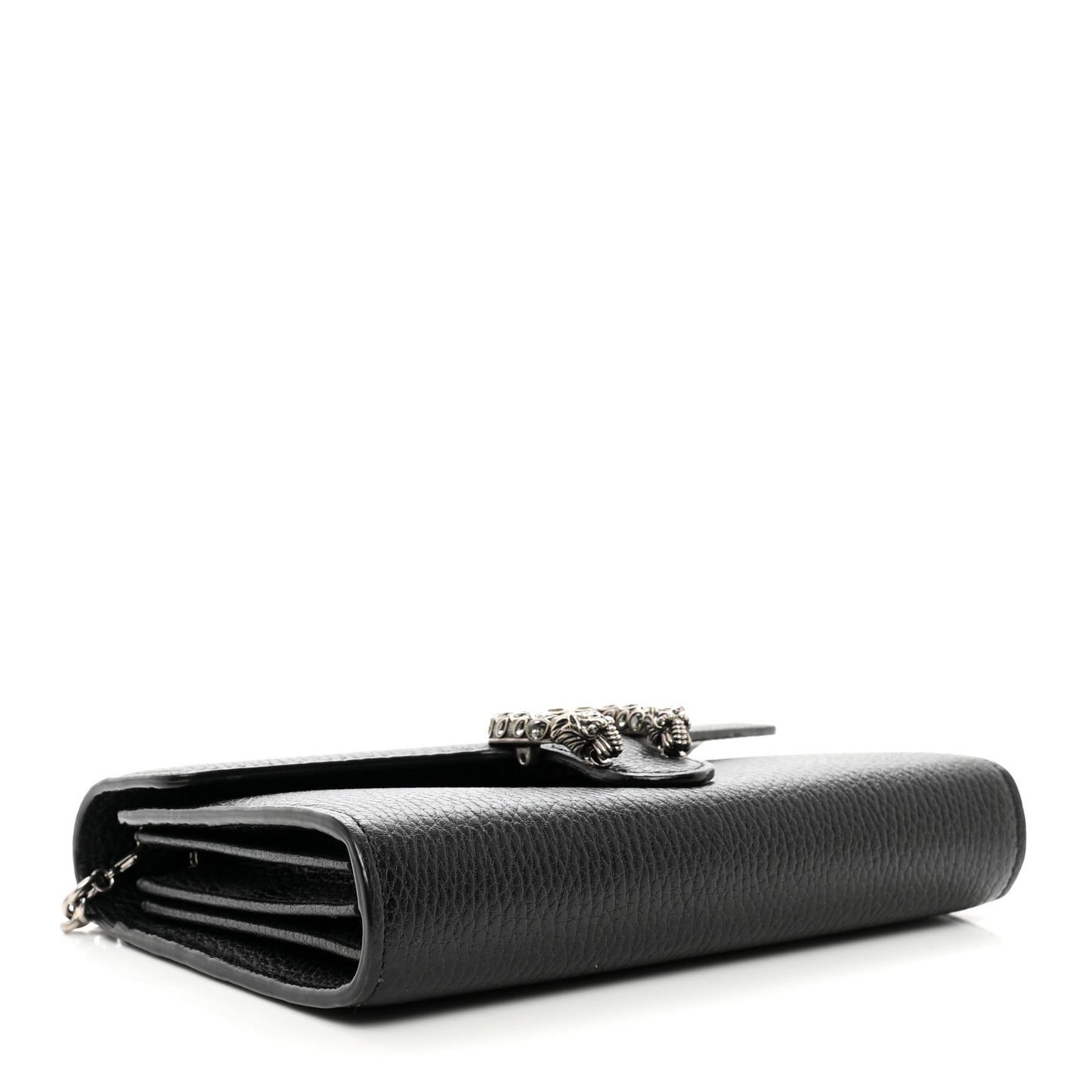 Calfskin Mini Dionysus Chain Wallet Black