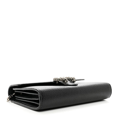Gucci Calfskin Mini Dionysus Chain Wallet Black 4 of 11