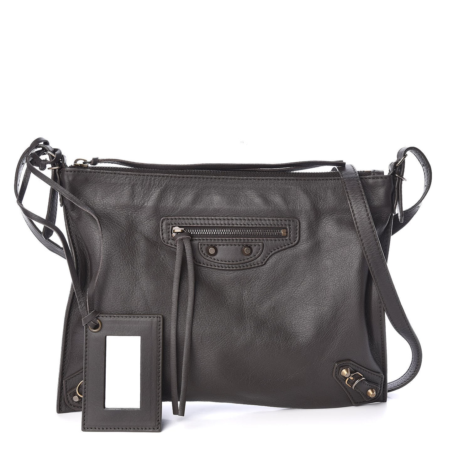 Calfskin Papier Neo Crossbody Grey