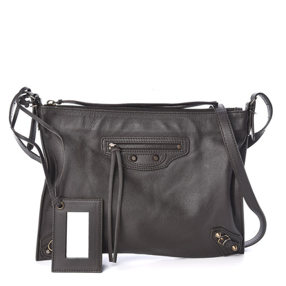 Balenciaga Calfskin Papier Neo Crossbody Grey 1 of 9