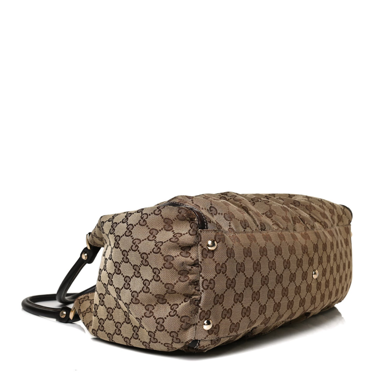 Monogram Large D Gold Hobo Dark Brown