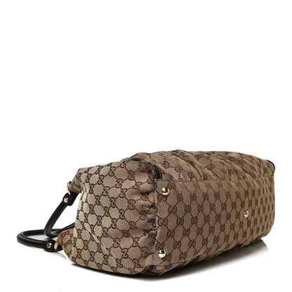Gucci Monogram Large D Gold Hobo Dark Brown 4 of 21