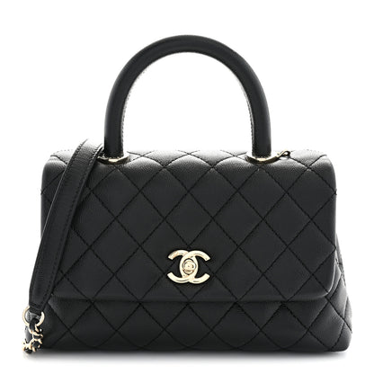 Chanel Caviar Quilted Mini Coco Handle Flap Black 1 of 10