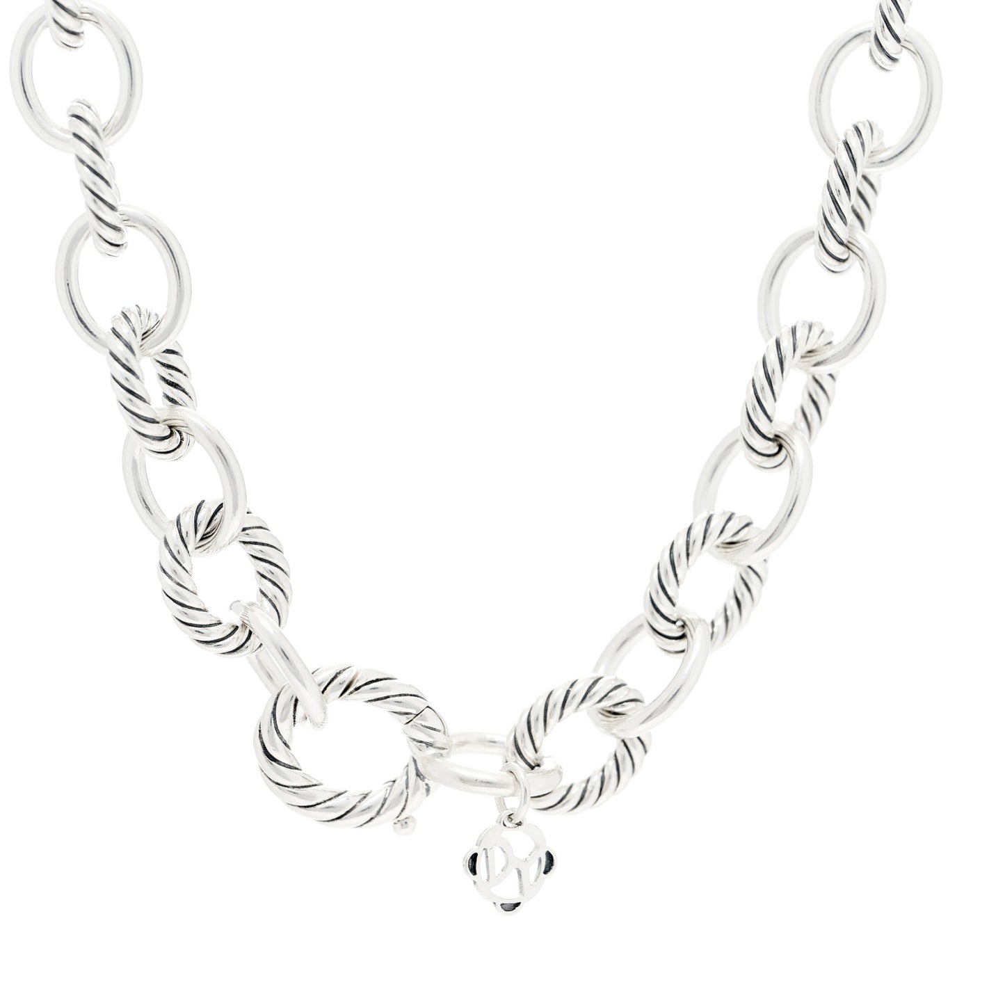 Sterling Silver 10mm Medium Oval Link Necklace