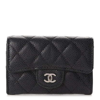 Chanel Caviar Quilted Flap Card Holder Black 1 of 8