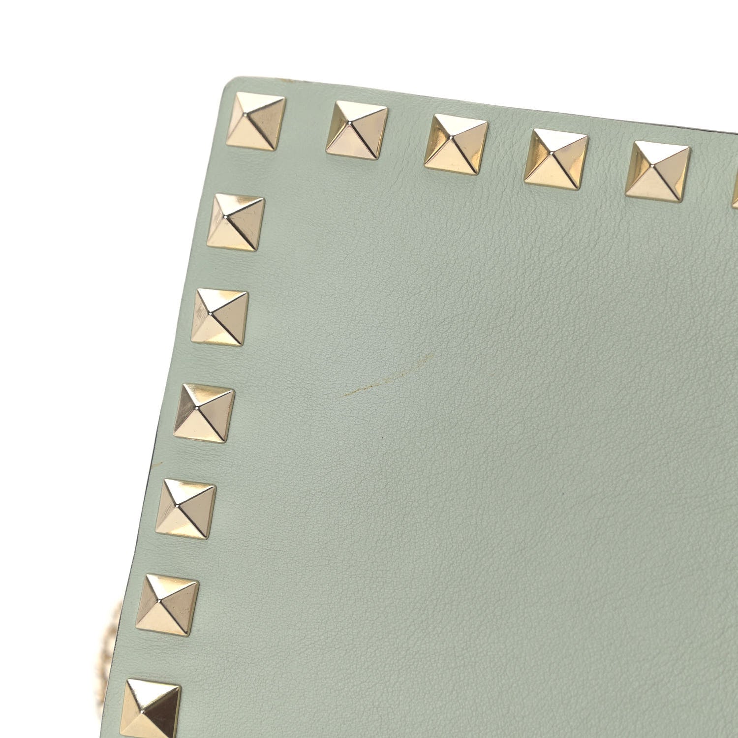 Valentino Garavani Vitello Watercolor Chain Crossbody Bag Rose Green Yellow Sky 9 of 10